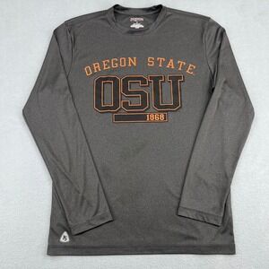 JanSport‎ Oregon State OSU Beavers Gray Long Sleeve Performance Shirt Mens Small